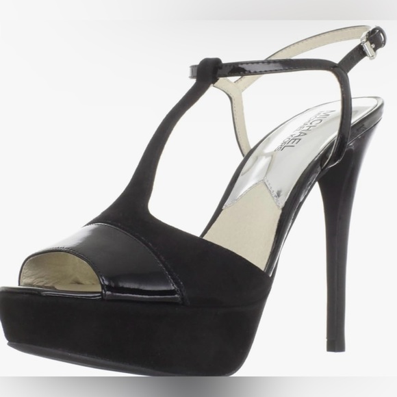 MICHAEL Michael Kors Women’s Felicia T Strap Platform Sandal Black Size 7.5 - Picture 5 of 6